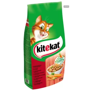 KiteKat 12kg - Hrană completă pentru pisici adulte.